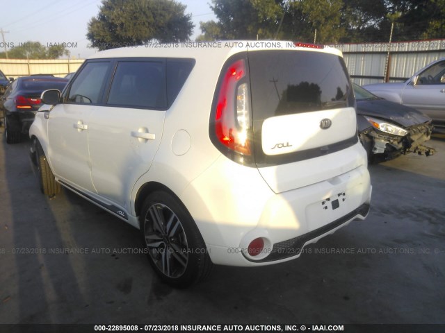 KNDJP3A50G7401755 - 2016 KIA SOUL + WHITE photo 3