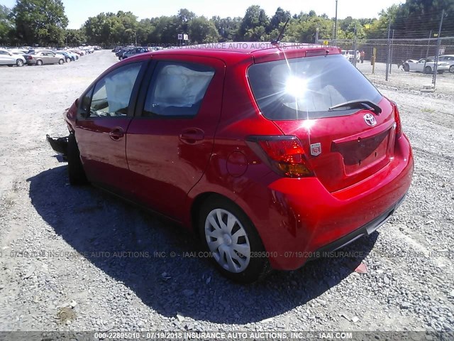 VNKKTUD34GA063142 - 2016 TOYOTA YARIS L/LE/SE RED photo 3