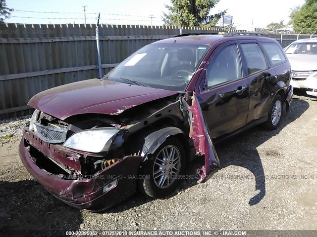 1FAHP36N76W214594 - 2006 FORD FOCUS ZXW BURGUNDY photo 2