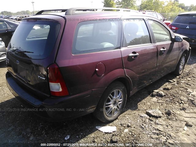 1FAHP36N76W214594 - 2006 FORD FOCUS ZXW BURGUNDY photo 4