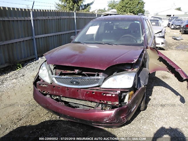 1FAHP36N76W214594 - 2006 FORD FOCUS ZXW BURGUNDY photo 6