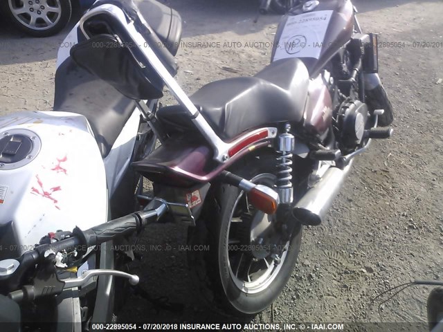 JH2PC1312EM000900 - 1984 HONDA VF500 C BURGUNDY photo 4