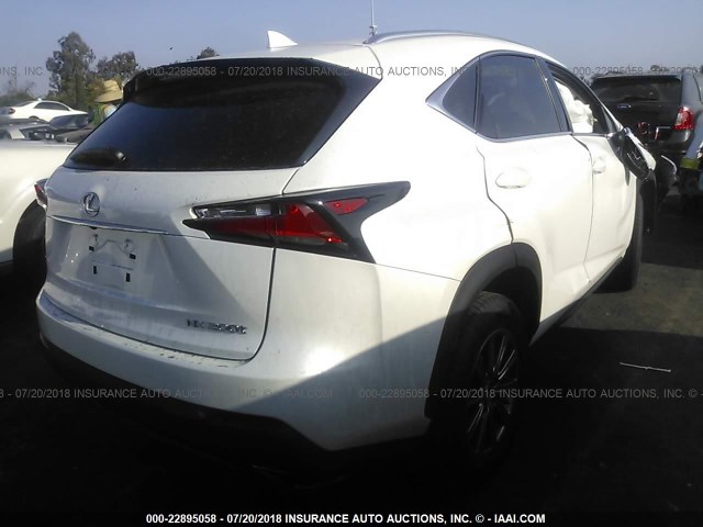 JTJBARBZ3H2114920 - 2017 LEXUS NX 200T/BASE/F SPORT WHITE photo 4