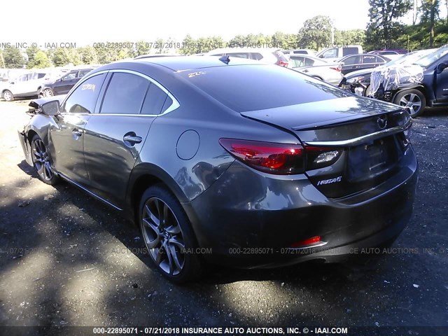 JM1GJ1W55G1455385 - 2016 MAZDA 6 GRAND TOURING GRAY photo 3