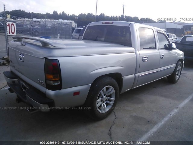 2GTEC13Z171149707 - 2007 GMC NEW SIERRA C1500 SILVER photo 4