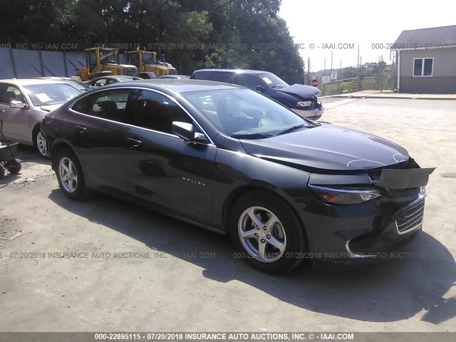 1G1ZB5ST5HF286161 - 2017 CHEVROLET MALIBU LS 灰色 照片 1