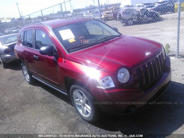 1J8FT47W68D783941 - 2008 JEEP COMPASS SPORT RED photo 1