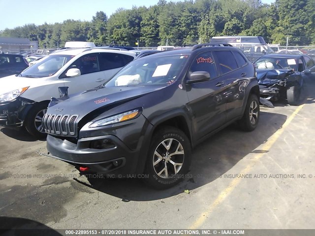 1C4PJMBS3GW254665 - 2016 JEEP CHEROKEE TRAILHAWK 灰色 照片 2