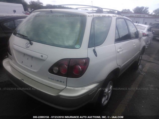 JT6HF10U2X0078002 - 1999 LEXUS RX 300 WHITE photo 4