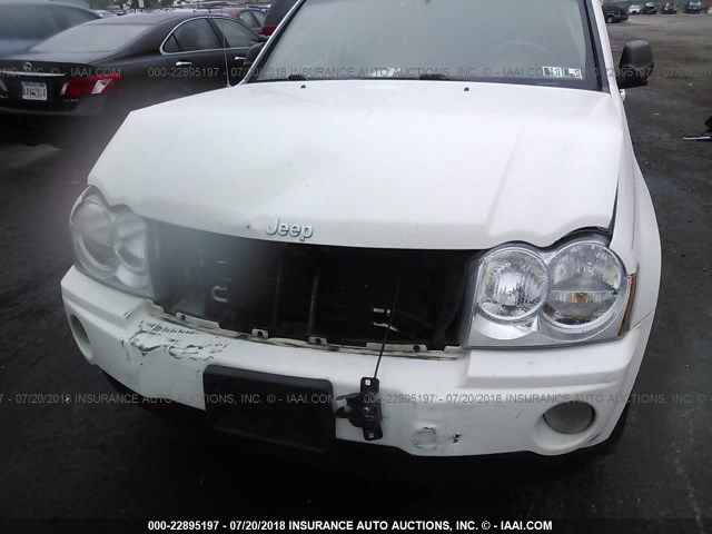 1J8HR48P07C590140 - 2007 JEEP GRAND CHEROKEE LAREDO/COLUMBIA/FREEDOM 白色 照片 6