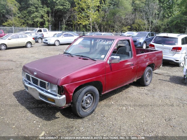 1N6SD11S9SC451509 - 1995 NISSAN TRUCK E/XE MAROON photo 2