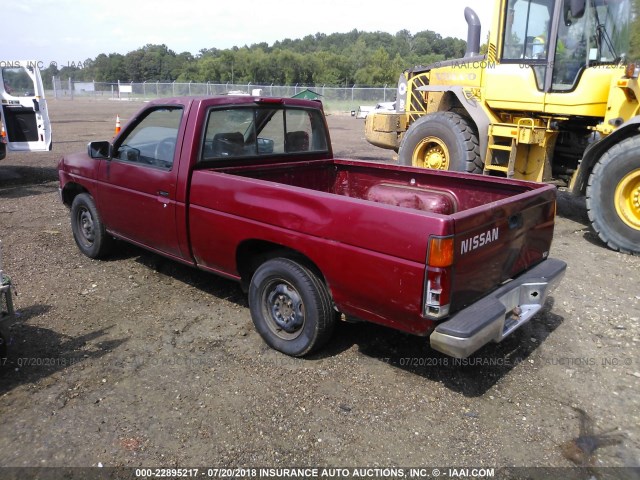 1N6SD11S9SC451509 - 1995 NISSAN TRUCK E/XE MAROON photo 3