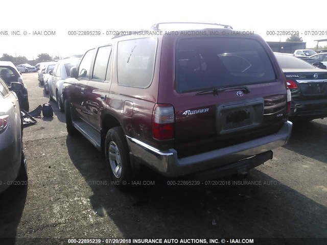 JT3GM84R1Y0061478 - 2000 TOYOTA 4RUNNER RED photo 3