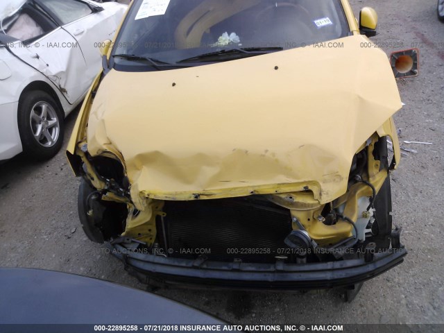 KL1TD56698B043446 - 2008 CHEVROLET AVEO LS YELLOW photo 6