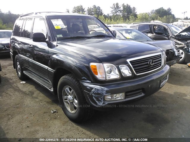 JTJHT00W523521695 - 2002 LEXUS LX 470 BLACK photo 1