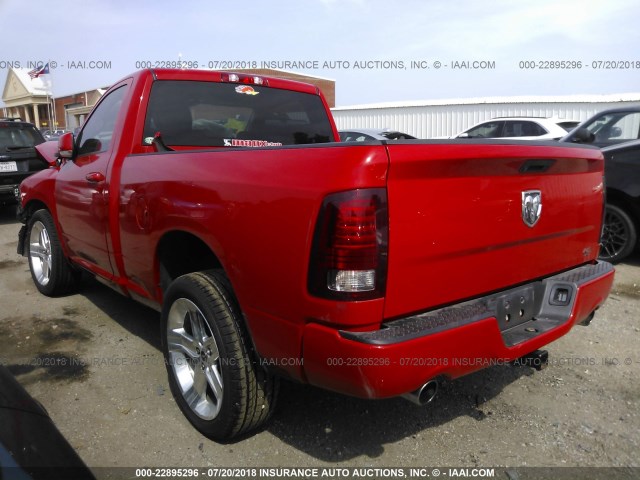 3C6JR6CT7GG130583 - 2016 RAM 1500 SPORT RED photo 3