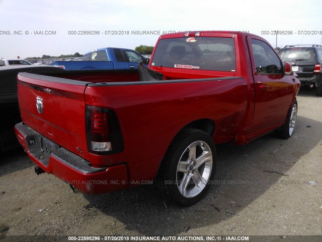 3C6JR6CT7GG130583 - 2016 RAM 1500 SPORT RED photo 4