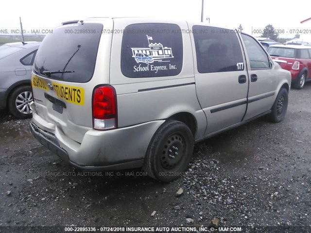 1GNDV23W58D186791 - 2008 CHEVROLET UPLANDER LS GOLD photo 4