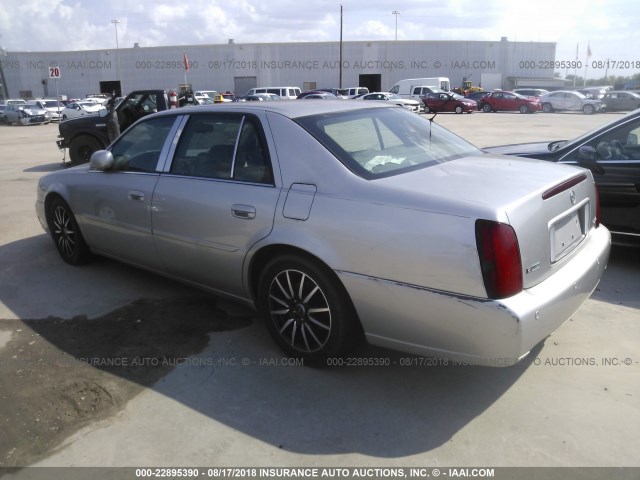 1G6KF57944U201359 - 2004 CADILLAC DEVILLE DTS SILVER photo 3