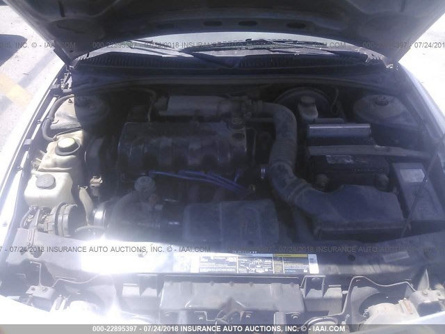 1G8ZH52882Z251731 - 2002 SATURN SL1 SILVER photo 10