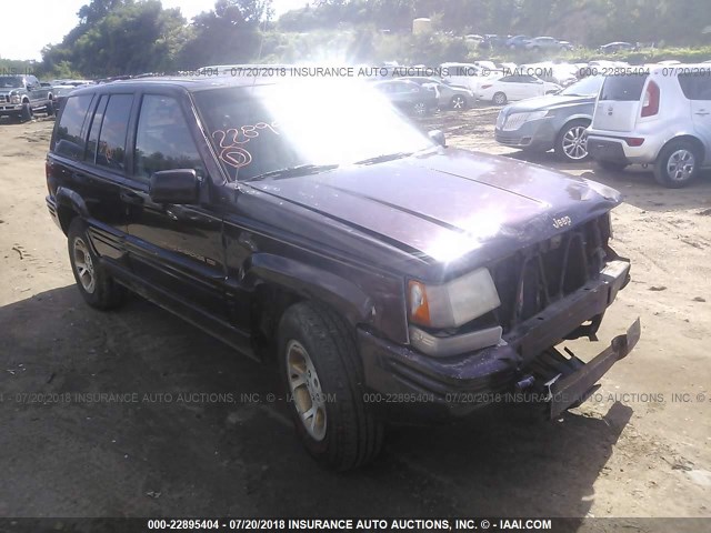 1J4GZ78Y9VC709646 - 1997 JEEP GRAND CHEROKEE LIMITED/ORVIS MAROON photo 1