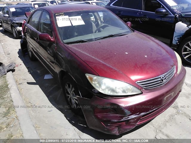4T1BF32K16U115078 - 2006 TOYOTA CAMRY LE/XLE/SE 红色 照片 1
