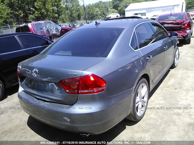 1VWBM7A31CC030025 - 2012 VOLKSWAGEN PASSAT SE GRAY photo 4