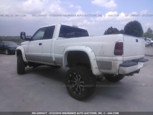 1B7KF23671J219598 - 2001 DODGE RAM 2500 WHITE photo 3