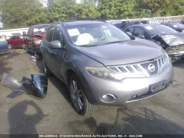 JN8AZ18W79W120644 - 2009 NISSAN MURANO S/SL/LE GRAY photo 1