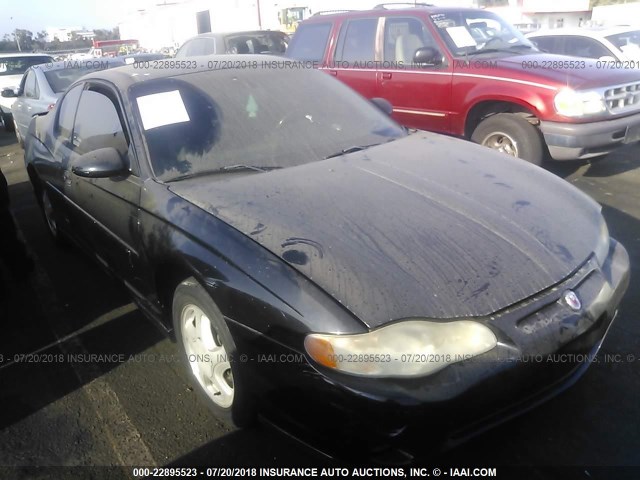 2G1WX15K529290422 - 2002 CHEVROLET MONTE CARLO SS შავი ფოტო 1