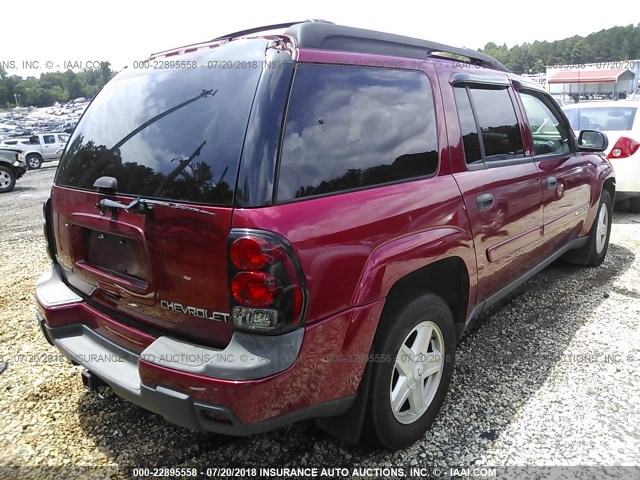 1GNET16SX36195089 - 2003 CHEVROLET TRAILBLAZER EXT MAROON photo 4