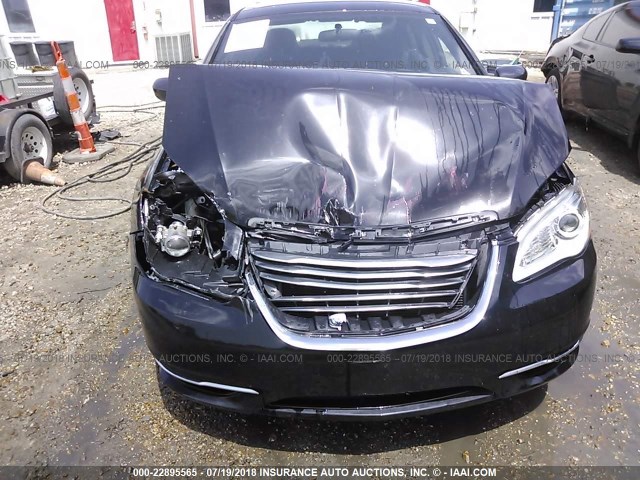 1C3CCBAB9EN124041 - 2014 CHRYSLER 200 LX BLACK photo 6