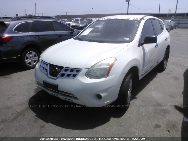 JN8AS5MT1CW257397 - 2012 NISSAN ROGUE S/SV WHITE photo 2