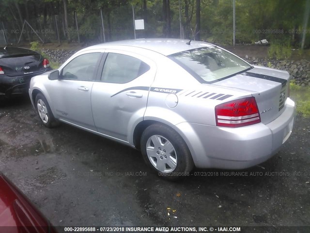 1B3LC46K98N663880 - 2008 DODGE AVENGER SE 银色 照片 3
