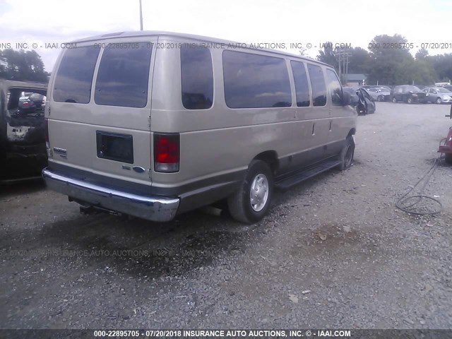 1FBSS31L89DA68182 - 2009 FORD ECONOLINE E350 SUPER DUTY WAGON TAN photo 4