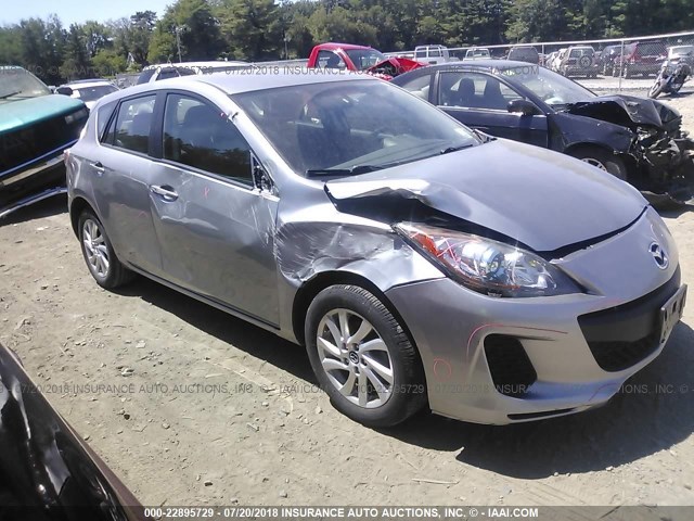 JM1BL1L71D1764051 - 2013 MAZDA 3 I SILVER photo 1