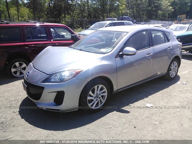 JM1BL1L71D1764051 - 2013 MAZDA 3 I SILVER photo 2