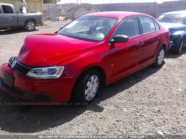 3VW2K7AJ2CM405861 - 2012 VOLKSWAGEN JETTA S 红色 照片 2