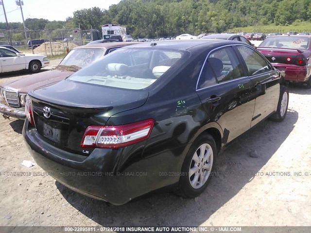 4T4BF3EK0BR140842 - 2011 TOYOTA CAMRY SE/LE/XLE 绿色 照片 4