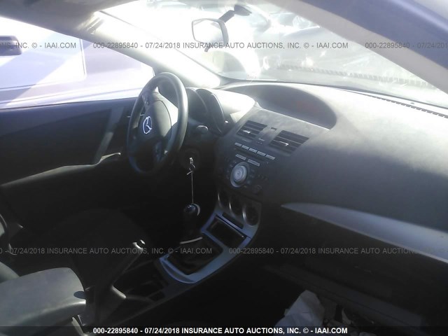 JM1BL1SG7A1165328 - 2010 MAZDA 3 I WHITE photo 5