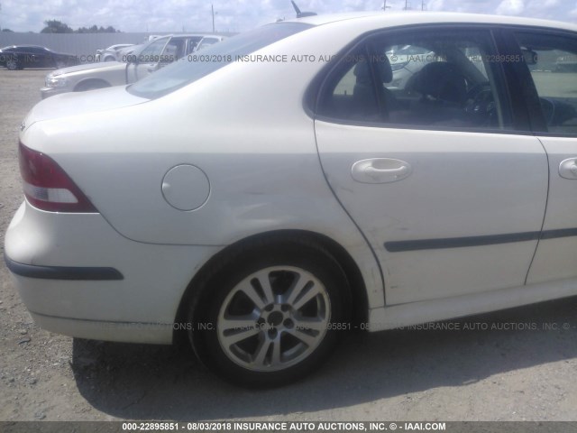 YS3FD49Y071018283 - 2007 SAAB 9-3 2.0T WHITE photo 6