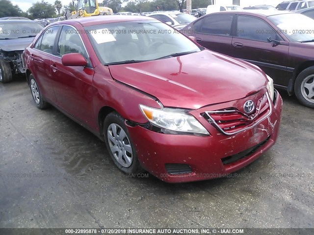 4T1BF3EK4AU522218 - 2010 TOYOTA CAMRY SE/LE/XLE RED photo 1