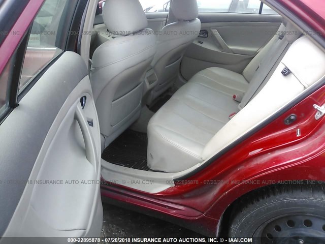 4T1BF3EK4AU522218 - 2010 TOYOTA CAMRY SE/LE/XLE RED photo 8