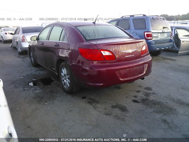 1C3LC46BX9N544661 - 2009 CHRYSLER SEBRING LX BURGUNDY photo 3