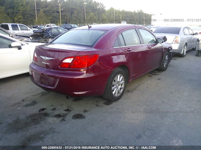 1C3LC46BX9N544661 - 2009 CHRYSLER SEBRING LX BURGUNDY photo 4