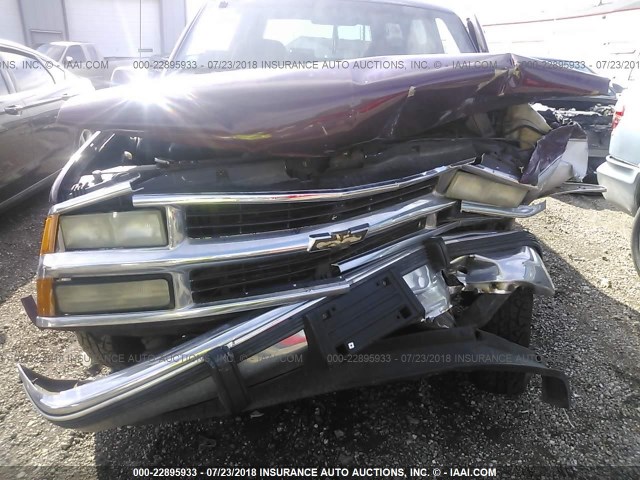 1GNEC16K9RJ346168 - 1994 CHEVROLET SUBURBAN C1500 MAROON photo 5