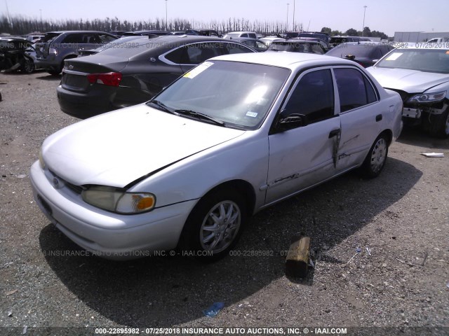 1Y1SK5483YZ414893 - 2000 CHEVROLET GEO PRIZM LSI 灰色 照片 2