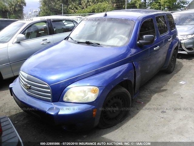 3GNDA13D36S541071 - 2006 CHEVROLET HHR LS BLUE photo 2