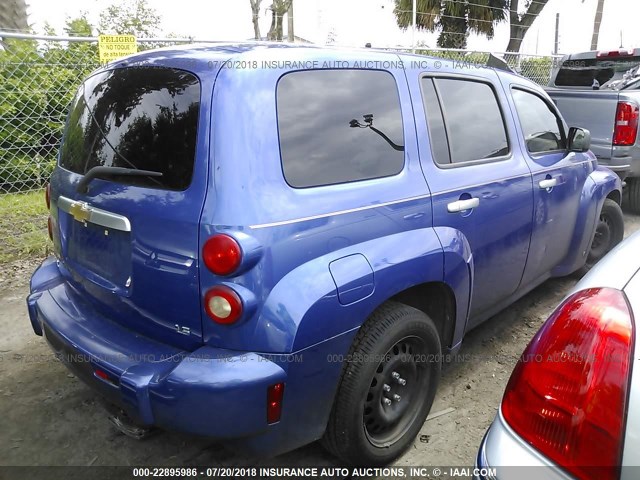 3GNDA13D36S541071 - 2006 CHEVROLET HHR LS BLUE photo 4
