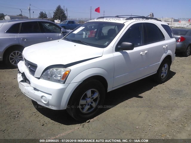 KNDJD733765647370 - 2006 KIA SORENTO EX/LX WHITE photo 2